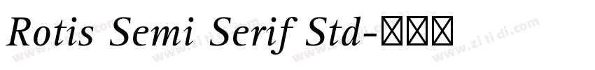 Rotis Semi Serif Std字体转换